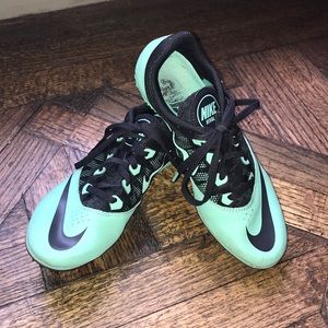 Turquoise Nike Track Spikes